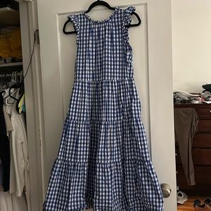JCrew gingham midi